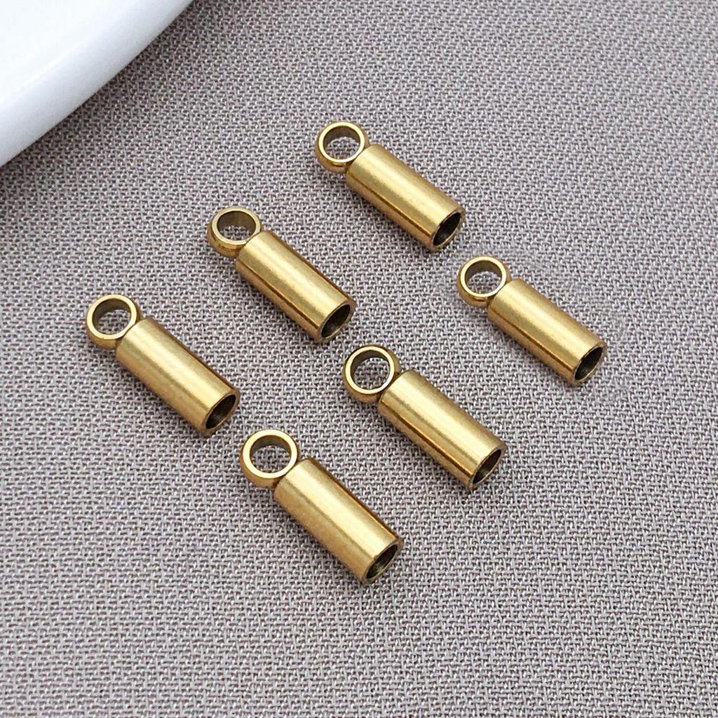 Stainless Steel Gold Chain Clasp Leather Connector for DIY Bracelet/Necklace Jewelry
