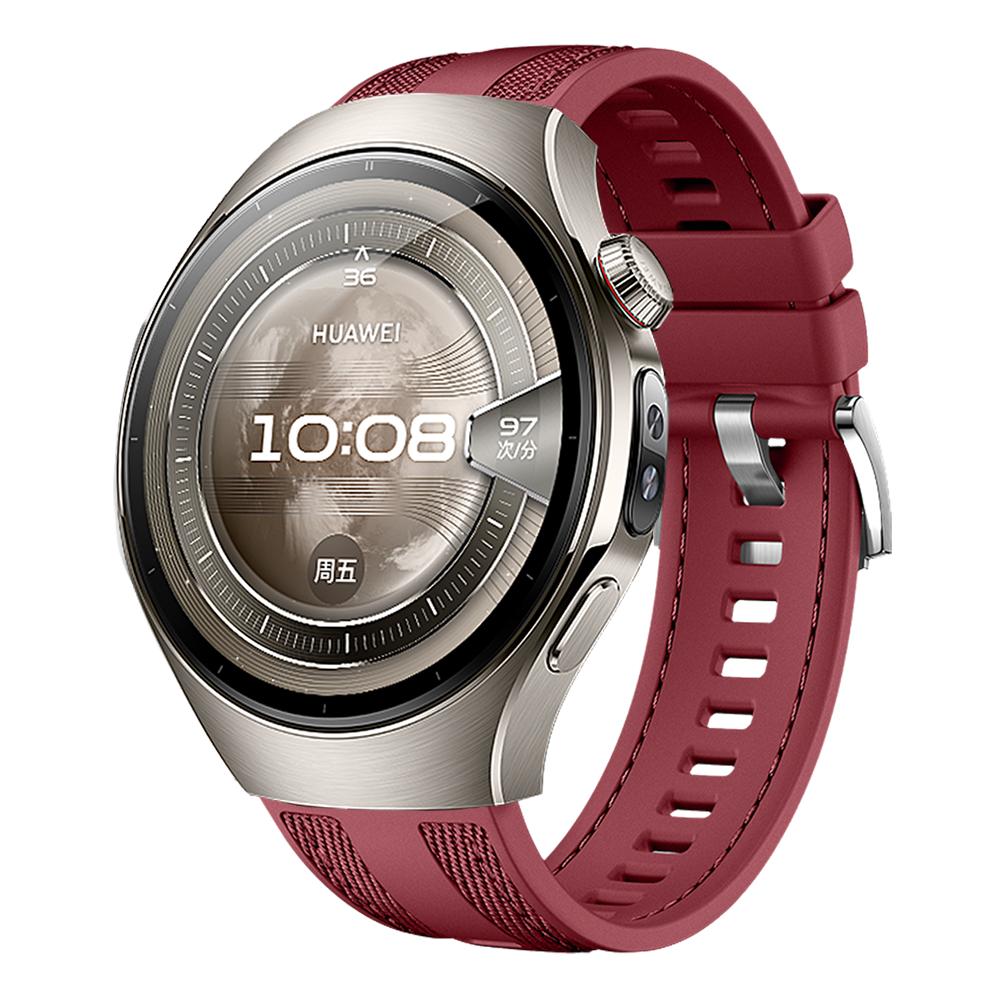 22mm Strap Suitable for Huawei Watch 5 46mm Soft & Durable Silicone Nylon Replacement Wristband for GT5 GT4 46mm/WATCH Ultimate