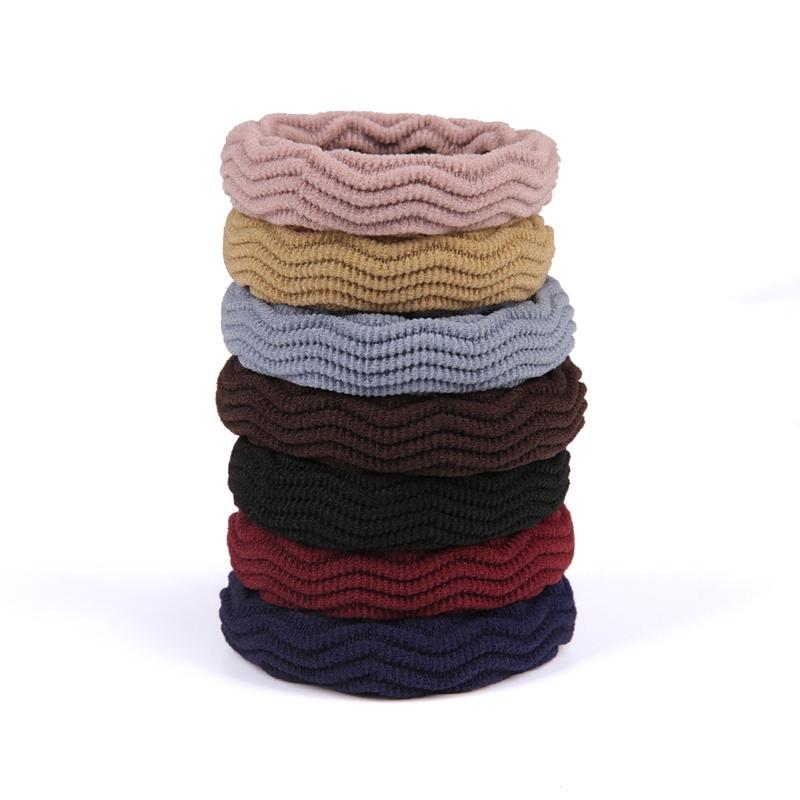 5 Stück elastische Gummi-Haargummis für Mädchen, Band, Seil, Pferdeschwanzhalter, Widerstandsfähigkeit, nahtlos