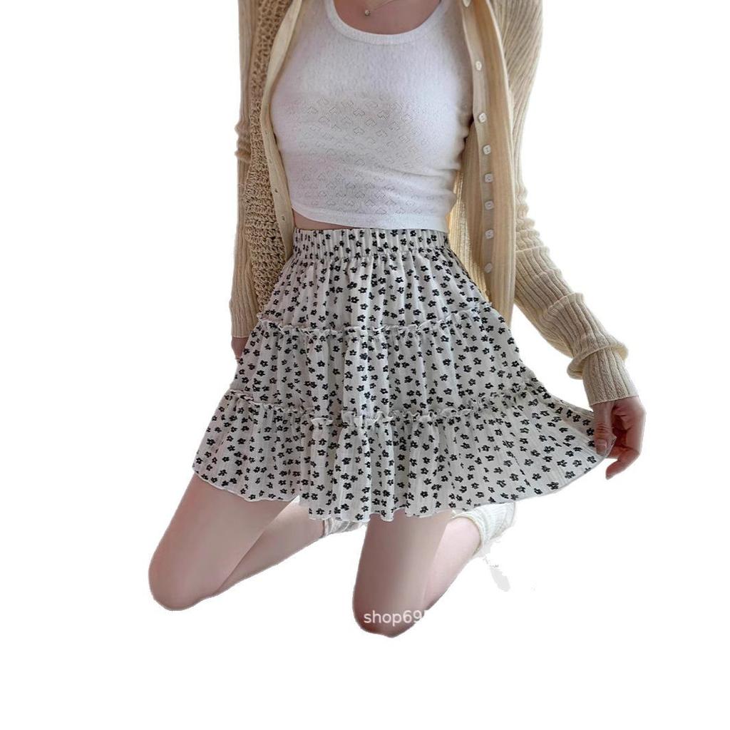 Spring and Autumn New Sweet and Fresh High Waist Skinny Korean Bust Skirt