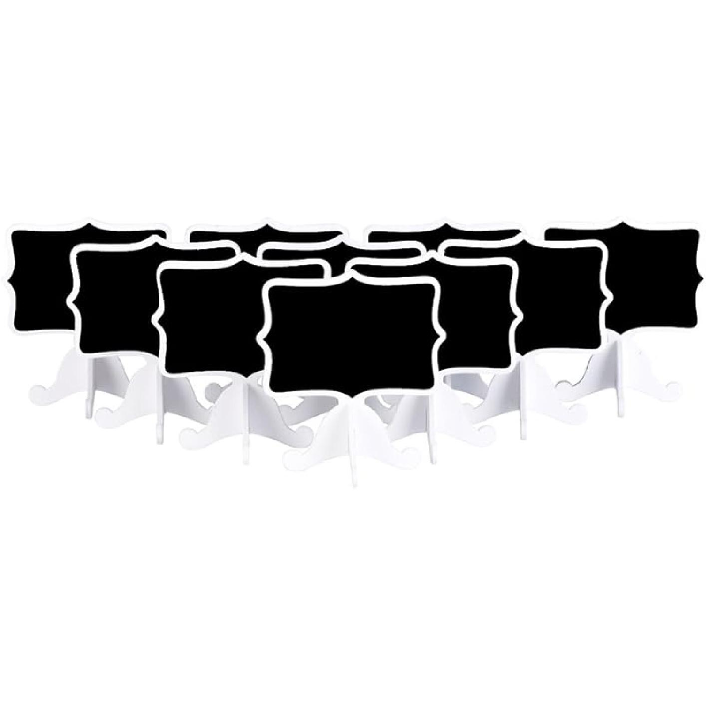 

Деревянные мини-меловые доски - Подставка, грифельная доска, доска для сообщений, деревянный мольберт для рассадочных карточек, свадеб, дней рождения, украшений для мероприятий, 12 шт. чёрный