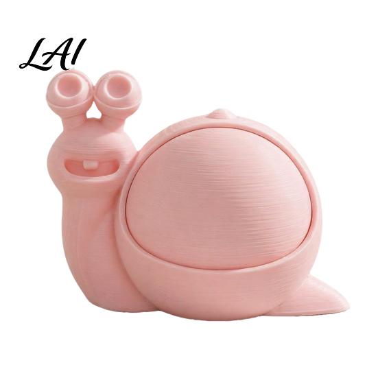 Aufbewahrungsbox Süße Schneckenbox 3D-gedruckt Neuheit Dekoration Schmuckschatulle Halter mit Deckel Lustiger Schreibtisch-Organizer für Haargummis Dekorative