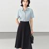Bodexiaojie White Professional Blouse for Women, Interview Attire, Office Wear, Formal Top, Suit Inner Layer, Workplace Elegant Blouse