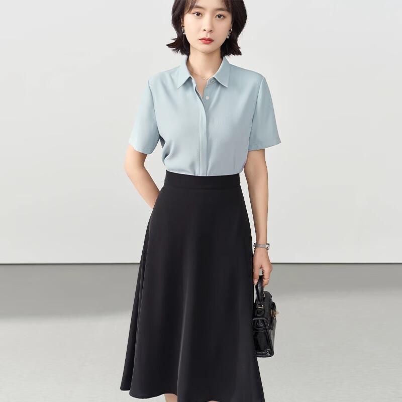 Bodexiaojie White Professional Blouse for Women, Interview Attire, Office Wear, Formal Top, Suit Inner Layer, Workplace Elegant Blouse