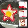 Christmas Pancake Mold Star Christmas Tree Gingerbread Man Shaped Egg Cooker Silicone Cooking Tool Non-stick Omelette Maker For