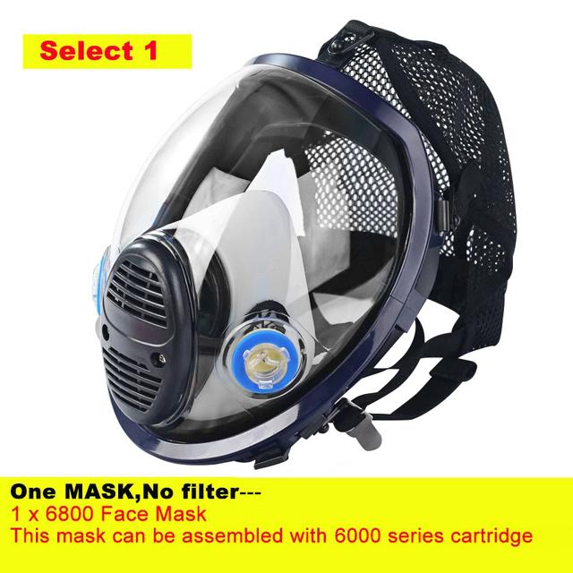 Chemical Mask 6800 Dustproof Respirator Paint Pesticide Spray Silicone Full Face Filters Laboratory Welding Accessories