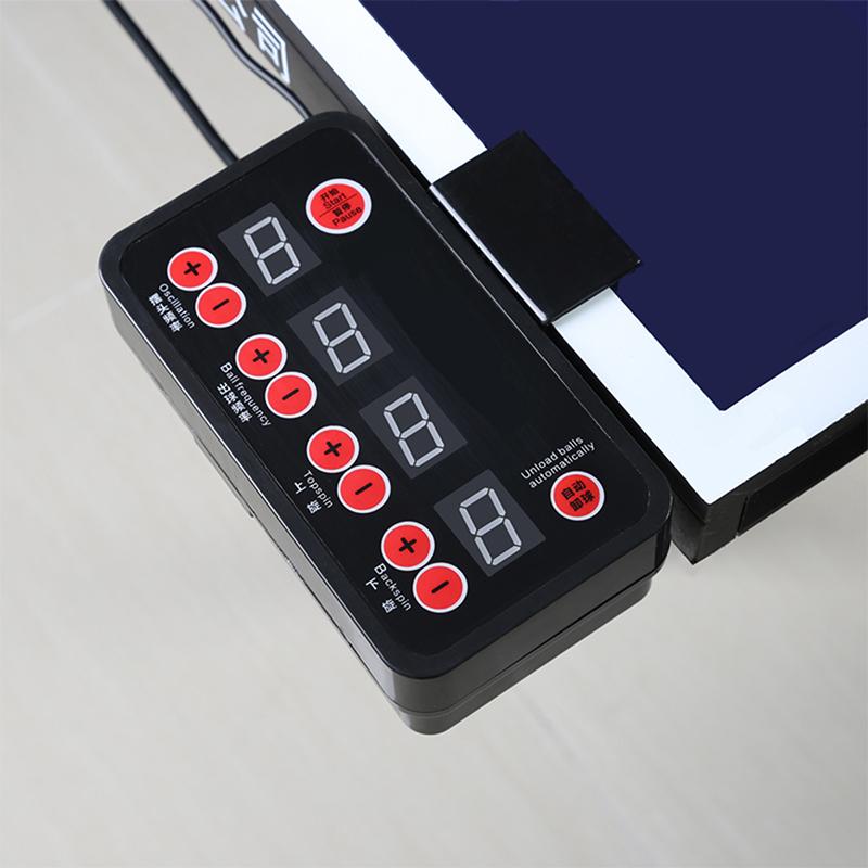 50W Automatic Robot Table Tennis Ping-pong Ball Machine Practice Recycle 0-9 Head Swinging Speed New Black  80*34*34cm