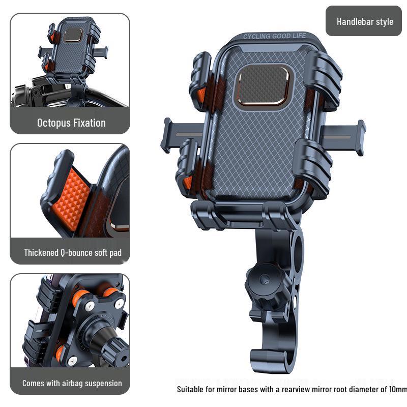 Universal Shockproof Electric Vehicle & Bike Phone Mount for Riders