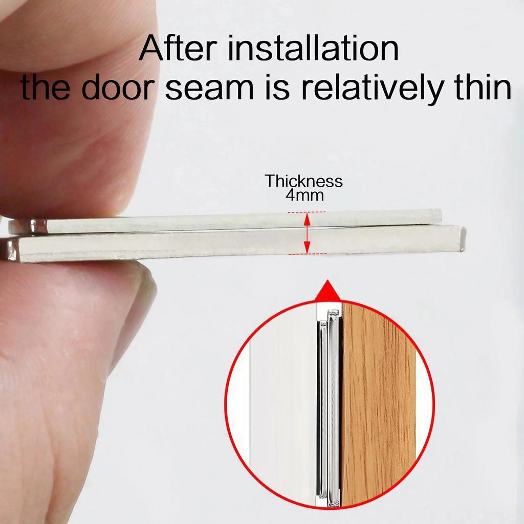 Ultra Thin Strong Magnetic Door Catch Latch Closer for Cabinets Closets Wardrobes Hardware Accessories