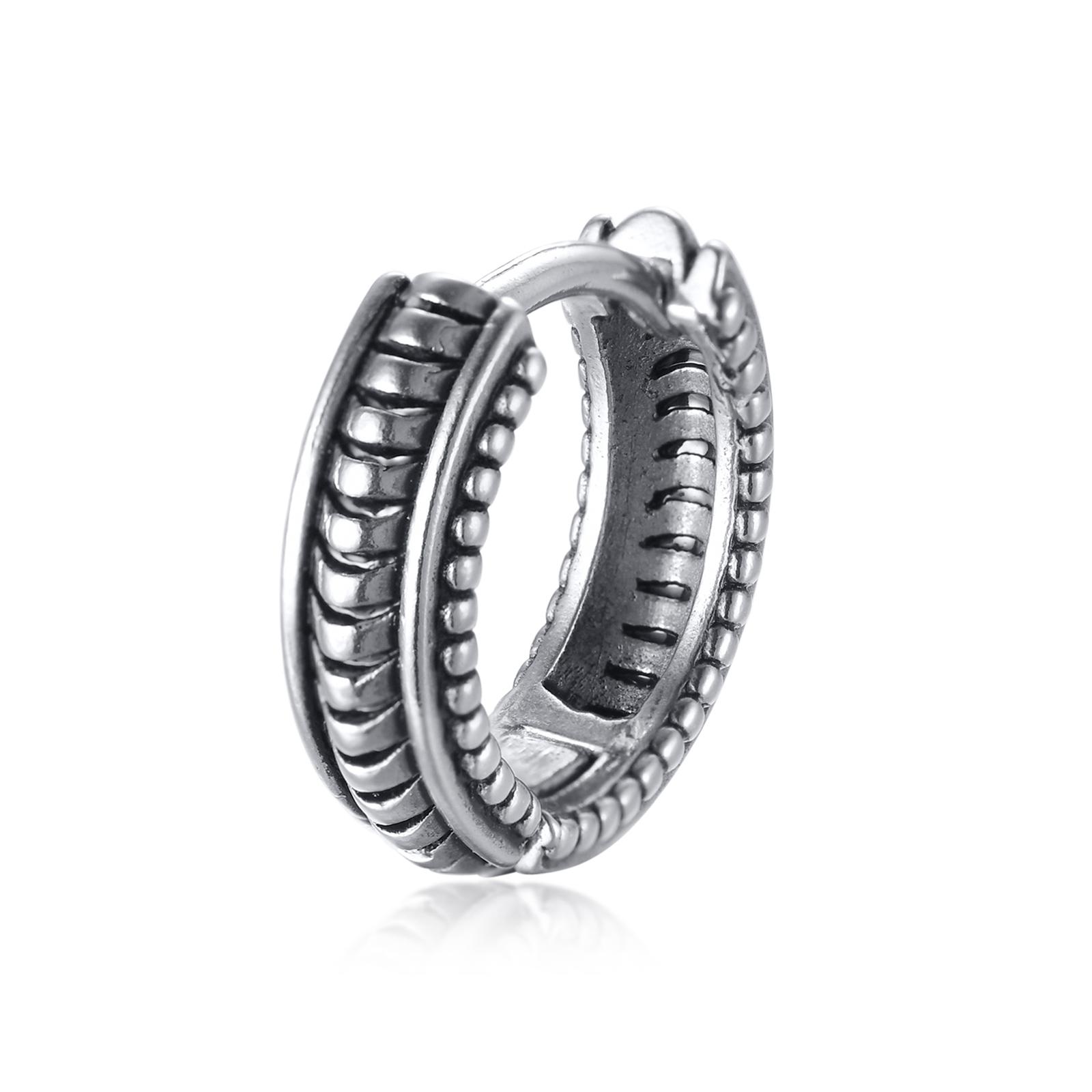 

Stylish Stainless Steel Huggies Earring for Men Male, Simple Punk Small Hoop Earrings, Cool Fashion Ear Jewelry Gifts