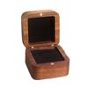 Square Rings Bearer Box 1/2 Slots Jewelry Organizer Simple Rings Display Case  Couple