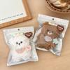 Cute Stuffed Cat Pendant Stress Relief Cartoon Animal Backpack Pendant Soft Feel Black White Kitten Plushie Toy Backpack Decor