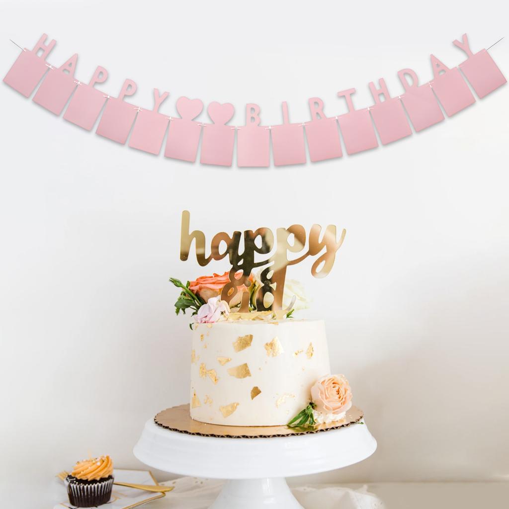 Happy Birthday Banner Birthday Decorations Happy Birthday Sign Happy Birthday Decorations For Birthday Party