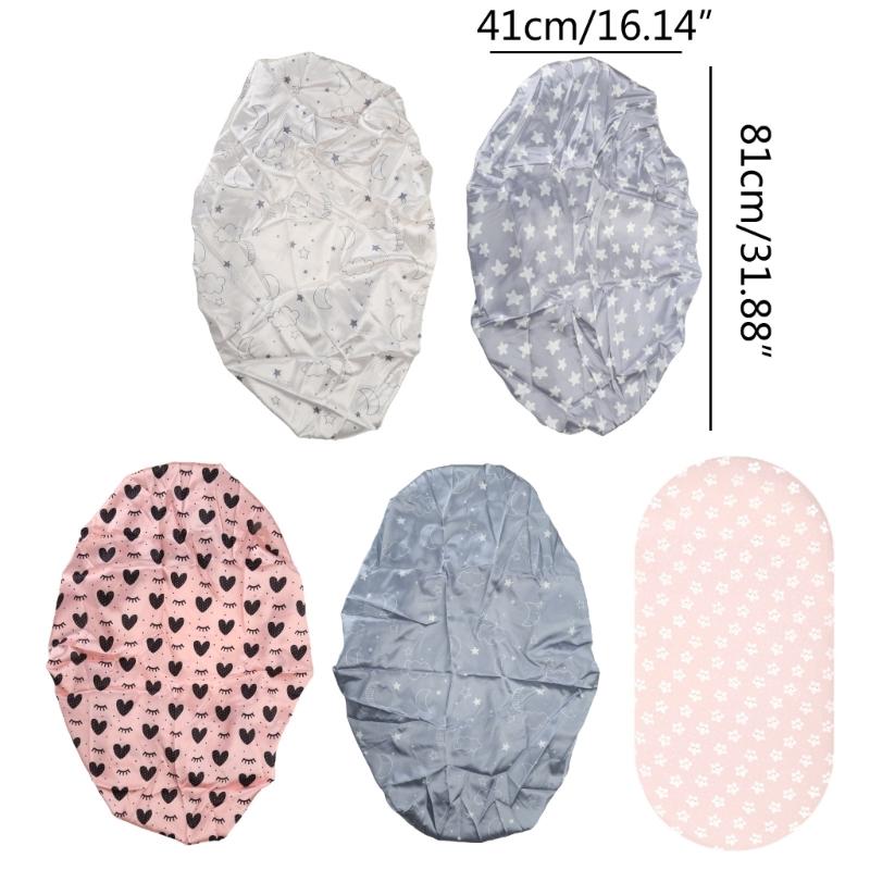 Breathable Baby Bassinet Sheets Removable Fitted Bassinet Sheet Changing Mat Cover for Newborn Infant Crib Cradles