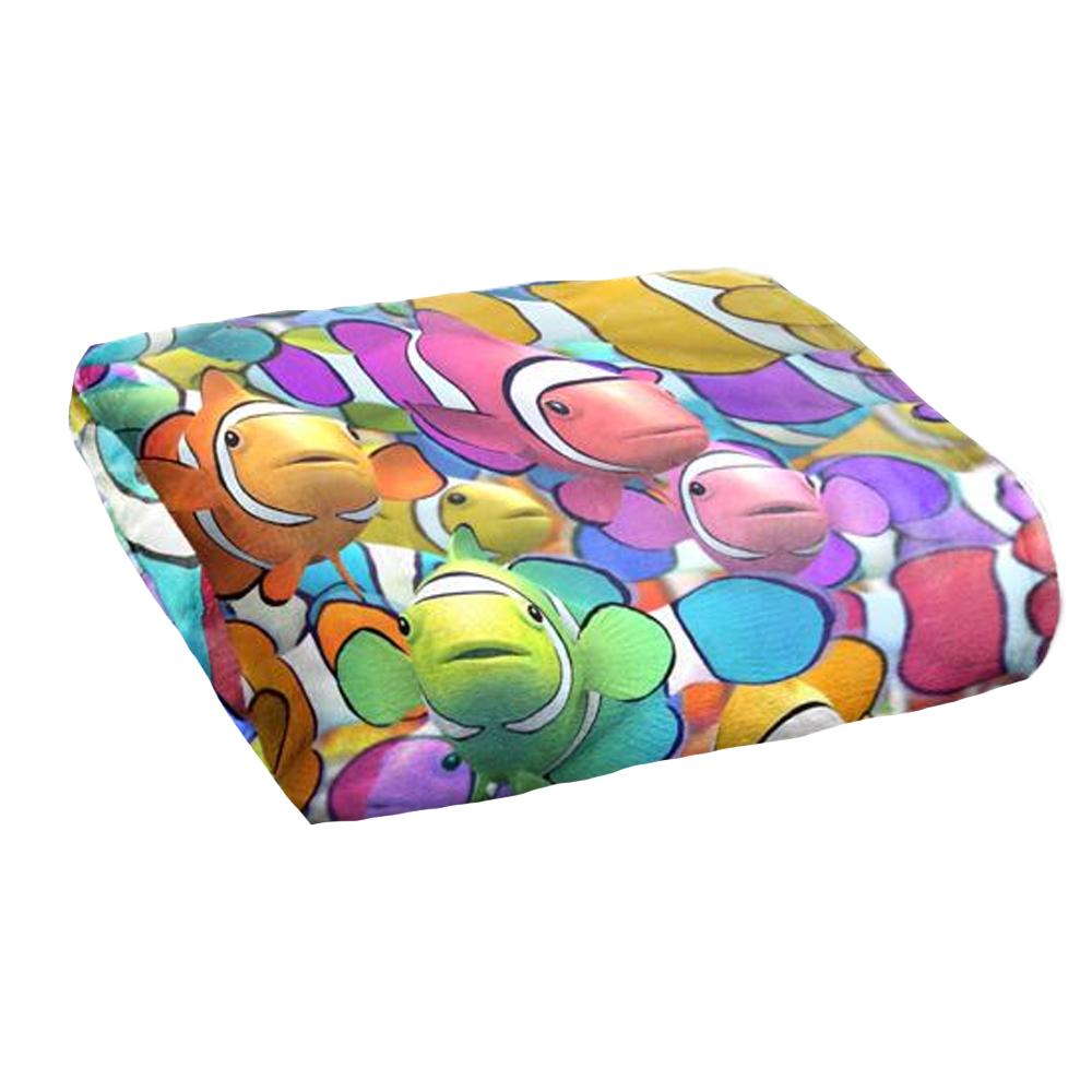 Royce McClure Clown Fish Clown School Silky Supersoft Blanket