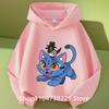 KPop Demon Hunter Rumi Derpy Cartoon Girls Boy Hooded Sweatshirt Warm Children's Wave Fashion Casual Tops Casual Girls Clothing