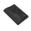 Used 10656 Saddle Vertical Card Holder 2ADCH169YKS_H03E 7946 Logo Metal Oblique Jacquard Black Men's from Japan