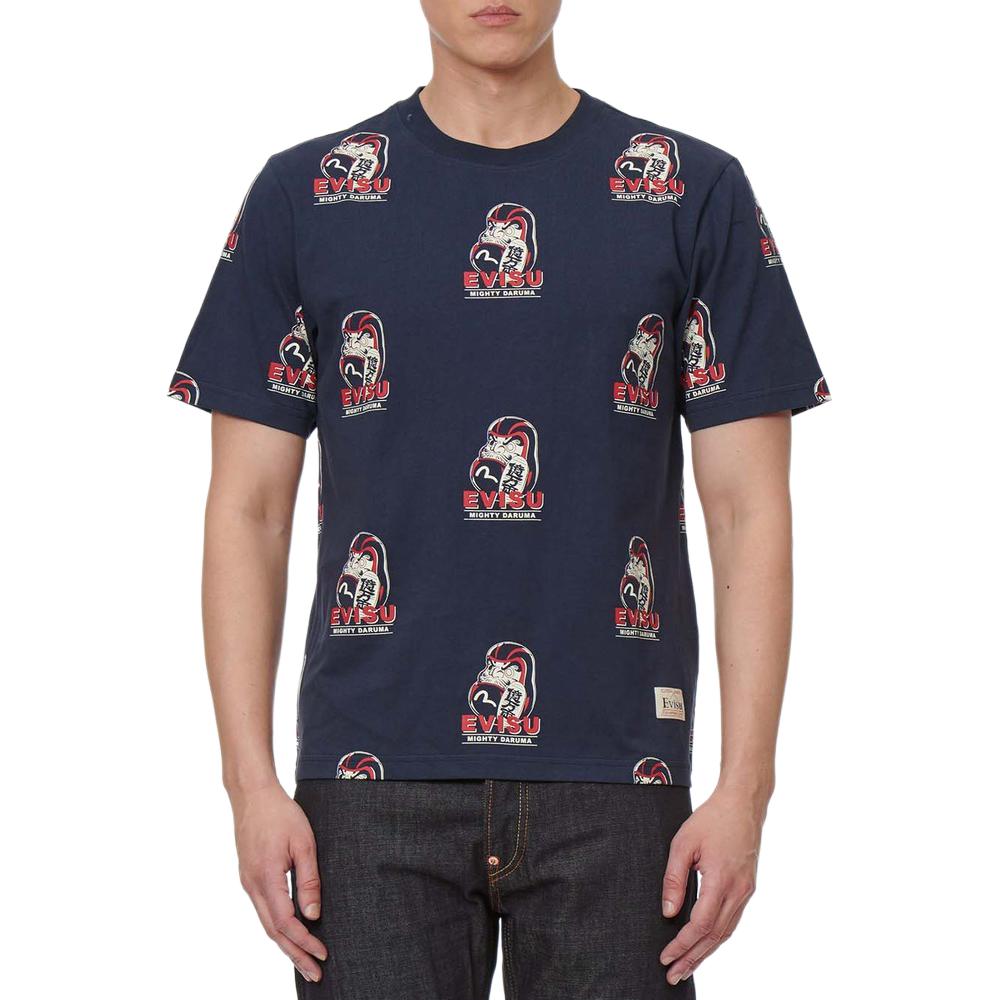 Evisu T-Shirts Men's Crew Neck Moderate Straight Fit 2ESHTM2TS530XXCT
