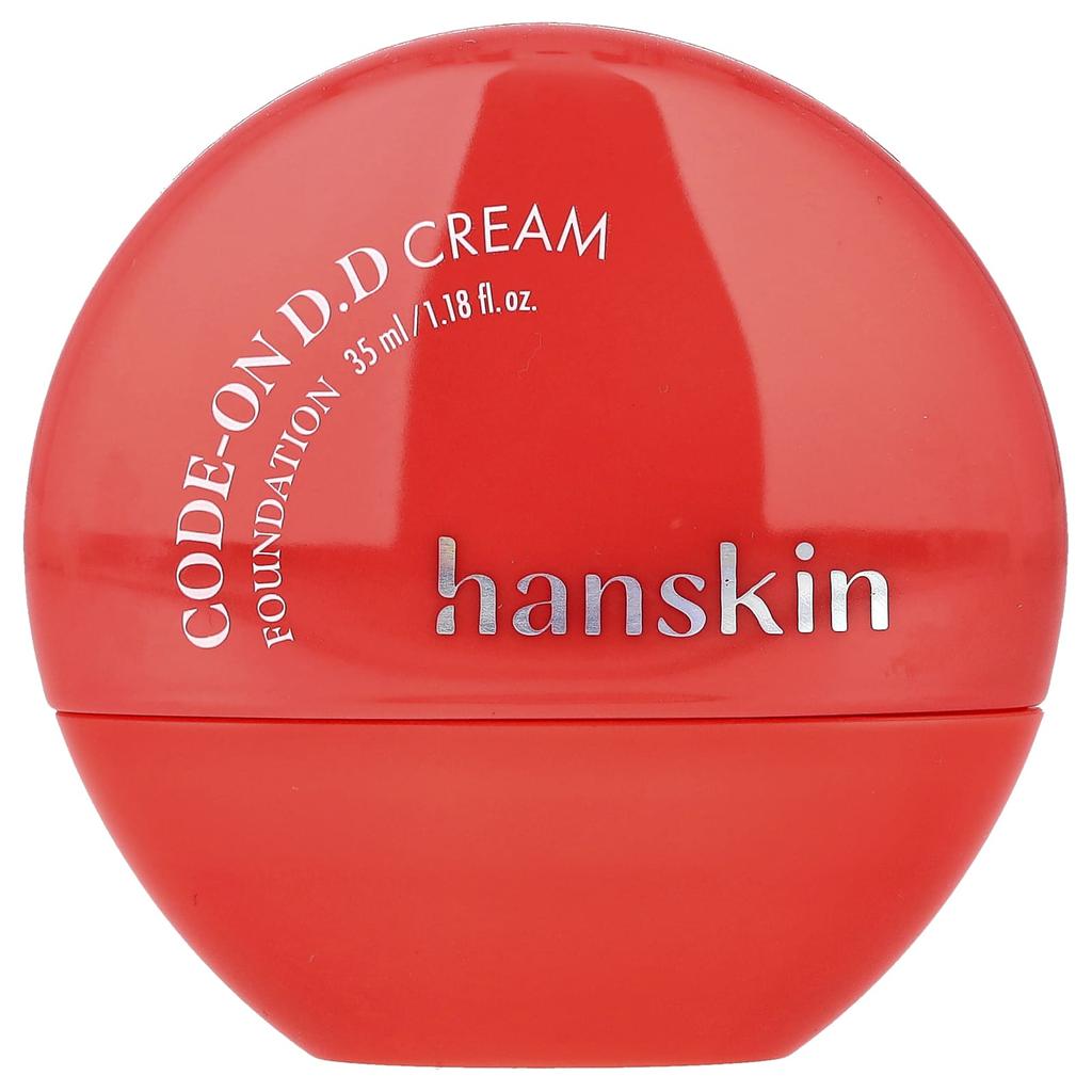 Hanskin Code-On DD Cream Foundation, 21N Light Beige, 35ml (1.18fl Oz)