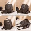 Fashion Printed Backpack for Women's New Korean Version with Large Capacity Retro Anti-theft Backpack, Multi-purpose Leisure Travel Bag