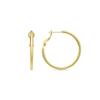 Earrings - LUXENTER - Nianres - 18k Yellow Gold Plated - Diameter 30 Mm - Zircon
