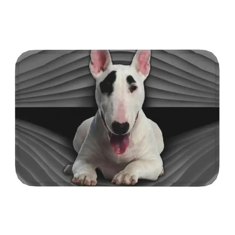 Nope Bull Terrier Dog Lazy Front Floor Door Entrance Mats Indoor Animal Pet Kitchen Bathroom Doormat Living Room Carpet Rug