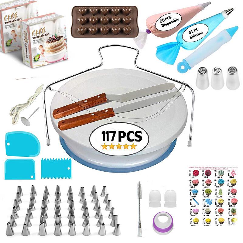 Handun 117-Piece Cake Decorating & Baking Tool Set