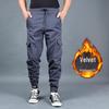 Men's Autumn/Winter Loose Overalls: Trendy, Plus-Size, Velvet-Lined, Thickened Casual Sports Pants