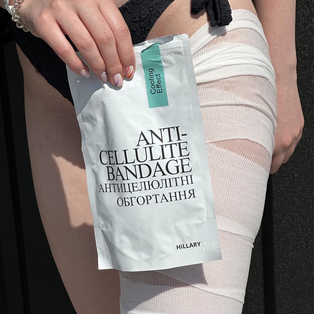 Антицеллюлитные обертывания с охлаждающим эффектом Hillary Anti-cellulite Bandage Cooling Effect