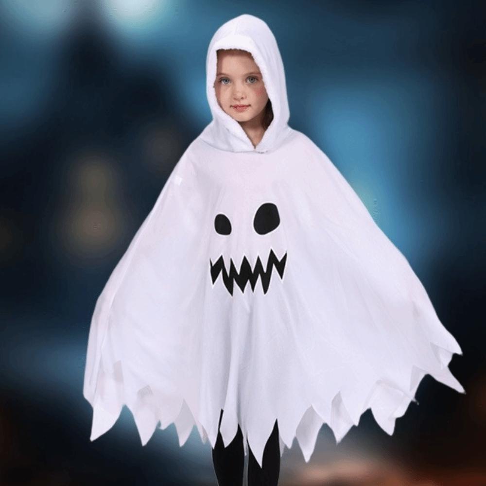 Creative Kids Hooded Cape Glow In The Dark Halloween Cosplay Costume  Trick Or Treat