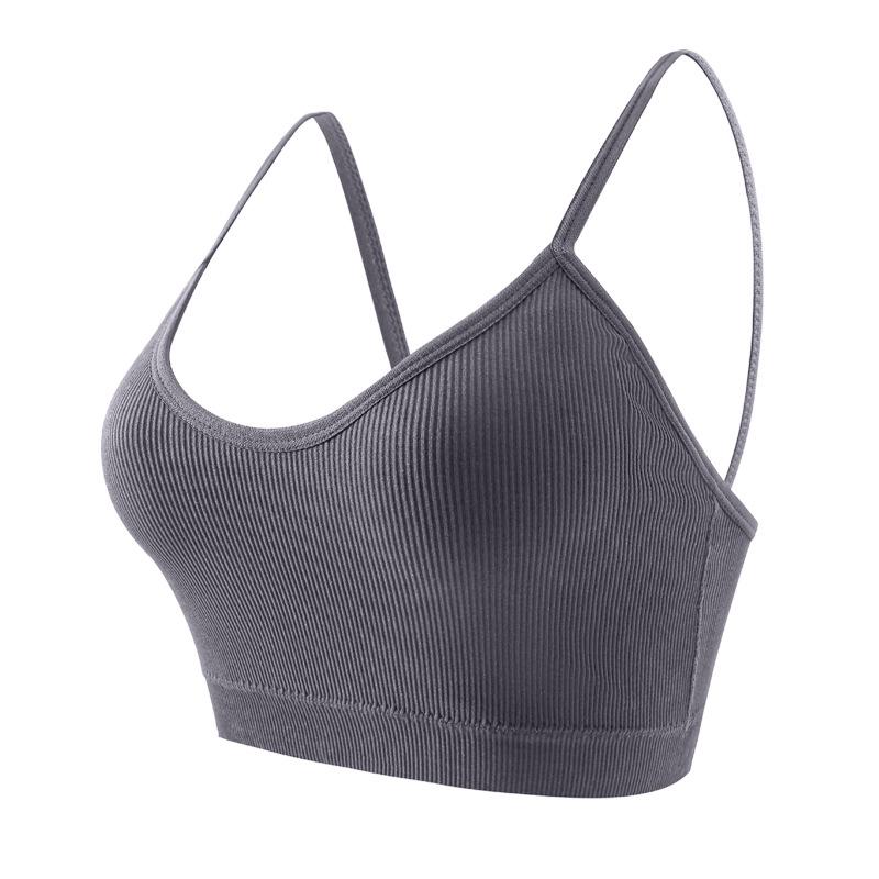 Reggiseno Sportivo Taglie Forti da Donna - Stile Canotta, Design Schiena Bella, Spalline Sottili, Indossabile all'Aperto