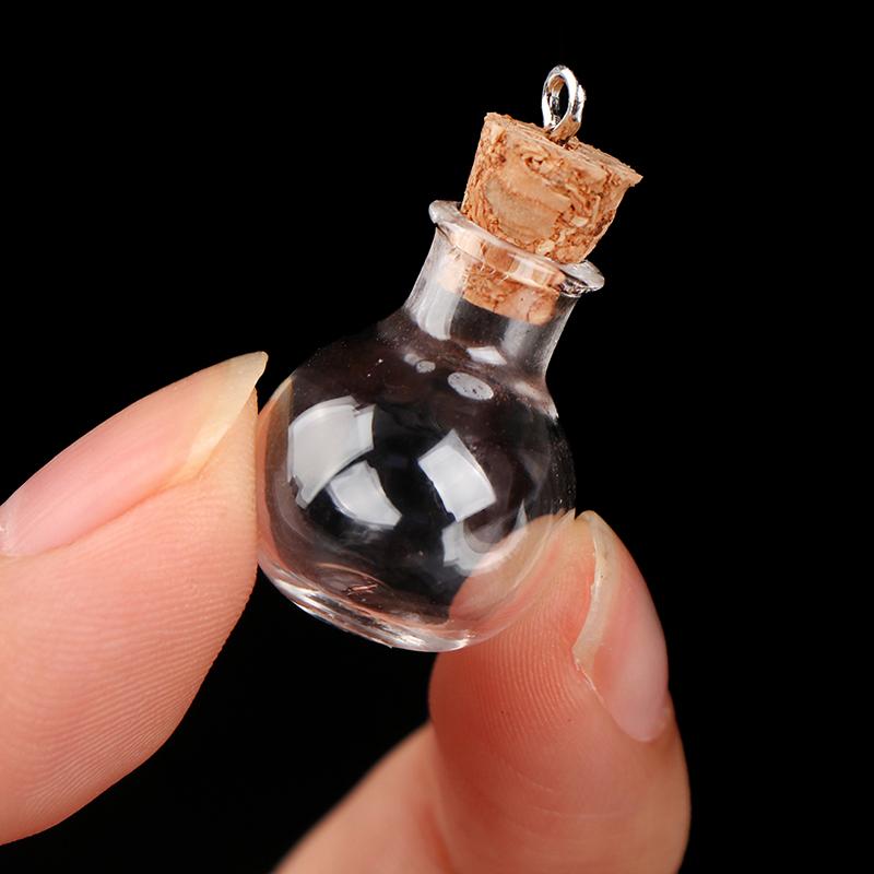 Lot de 10 Petites Bouteilles en Verre Bouteilles Transparentes Mini Bouteilles à Souhaits Avec Bouchons en Liège Mariage Noël Anniversaire Fête Bricolage Artisanat