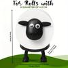 Cute Sheep Toilet Paper Holder Standalone Cartoon Animal Bathroom Decor Non-Slip Base Space-Saving Design Unique Funny Gift Idea