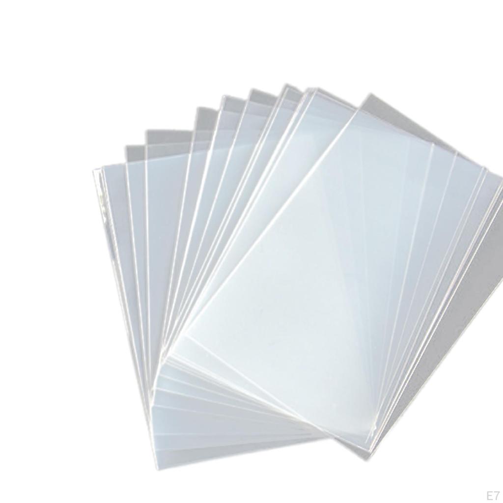 50 Pieces Card Sleeves Case Replacement Versatile Collectible Cover Transparent for Baseball