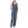 Levis Washed Loose Straight-Leg Denim Overalls Women Bottoms Indigo 85315-0017