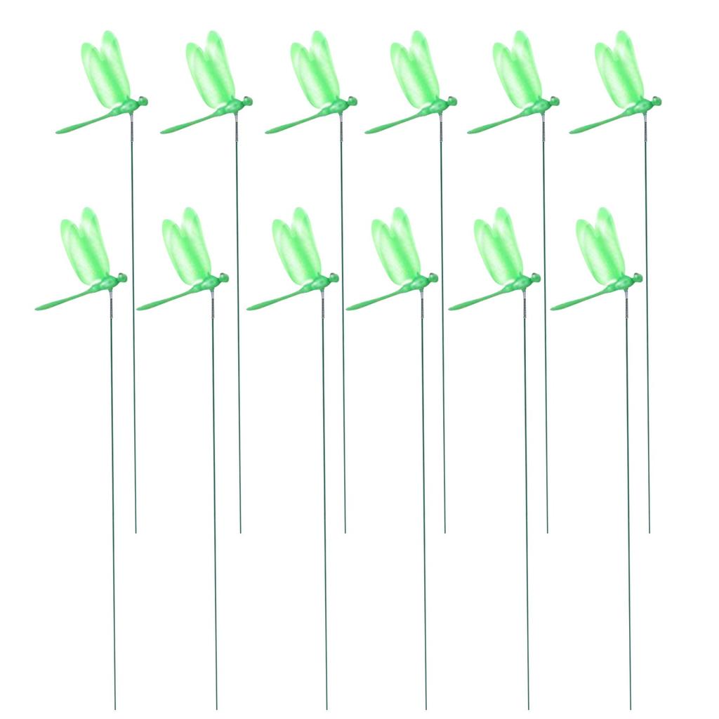 Insect Simulation Poles, 3d Garden Decorations, Insect-repellent Garden Decorations, Courtyard Decorations (12 Pieces/set)