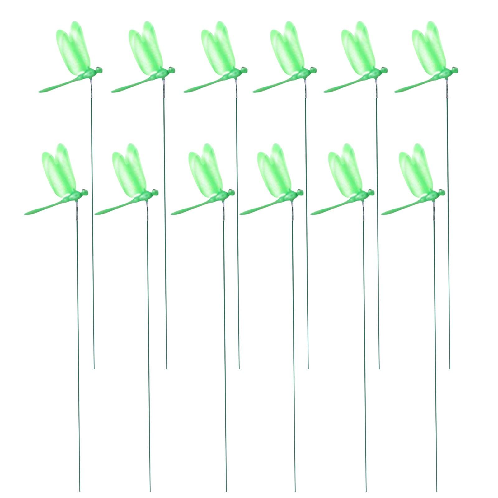 

Шесты-симуляторы насекомых, 3D садовые украшения, Садовые украшения, отпугивающие насекомых, Украшения для двора (12 штук/набор) One Size