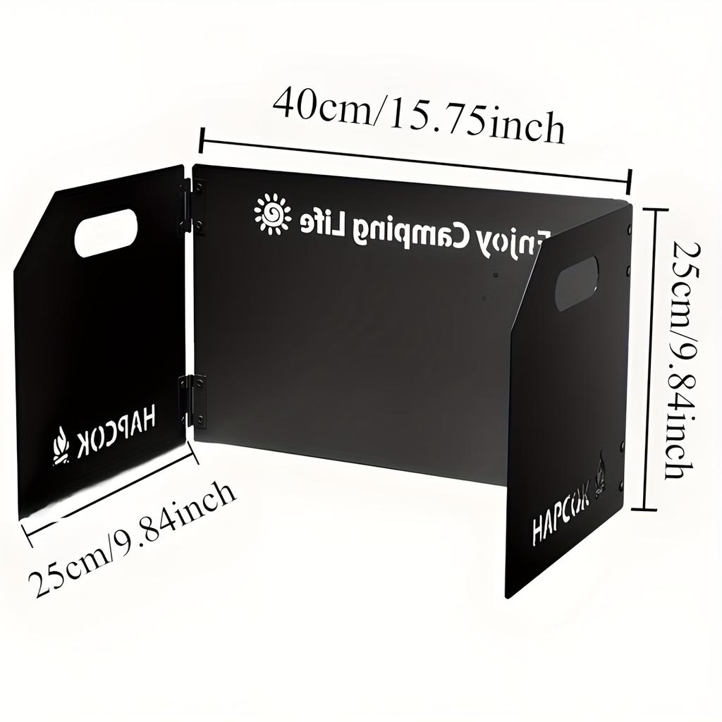 1pc Stove Windscreen - Foldable Camping Stove Windscreen, Outdoor Picnic Stove Windscreen, For Outdoor, Picnic, Cooking