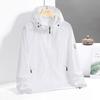 UPF10 + Japanese Retro Skin Care Ice Silk Sunscreen Clothing for Men and Women Summer Couple Sports Casual Light and Thin Hooded Anti-protection