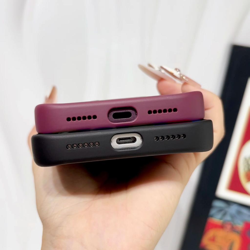 Foldable 2 In 1 Magnetic Stand Matte Phone Case For iPhone 18 17 16 15 14 13 Pro Max Shockproof Minimalist Color Clashes Cover