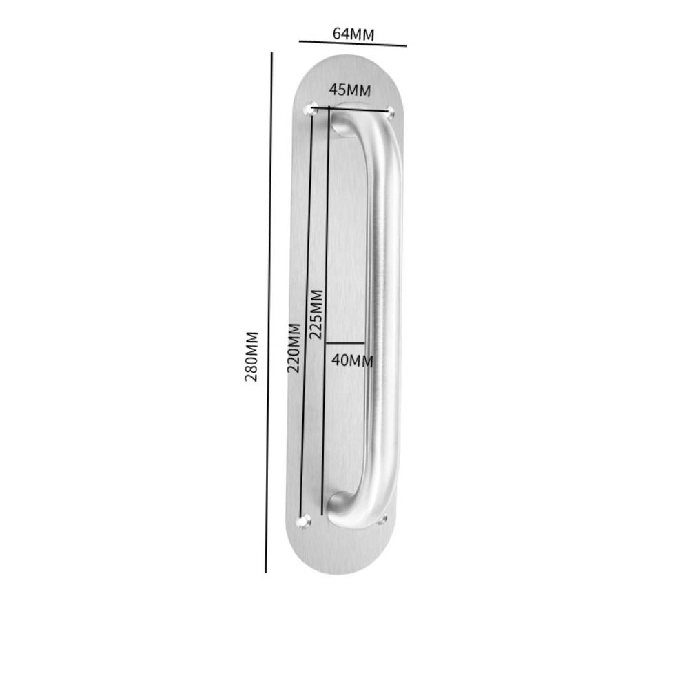 Furniture Handle Heavy Duty Barn Door Pull Stainless Steel Gate Door Handle Door Plate Handle  Push