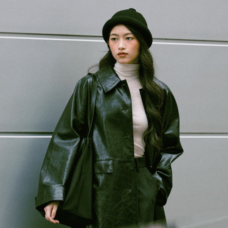 SHINJEO Dotori Hat_Vertical line_Black