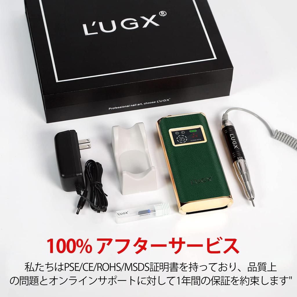 Elektrische Nagelmaschine, 35000 U/min, Nagelmaschine, professionelles Nagelbohrgerät, Polieren, Nagelpolieren für den Heimsalon, L'UGX
