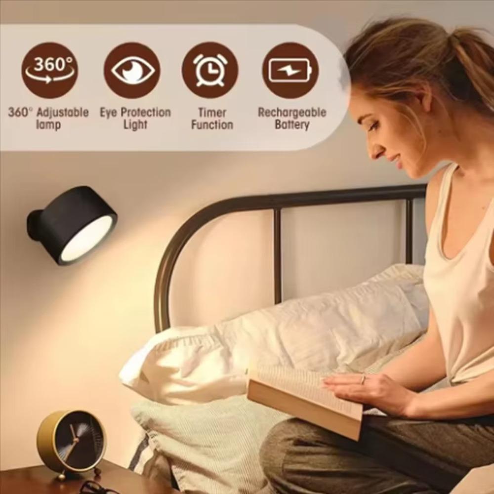3 color temperature LED timed remote control night cross-border remote control charging household ornament lighting circular rot