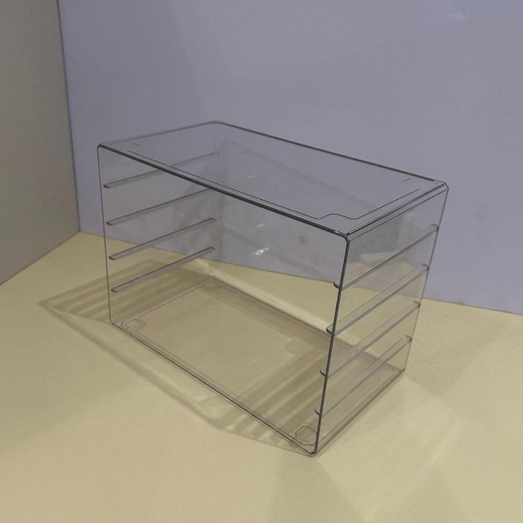 Transparente Acryl-Schmuckaufbewahrungsbox mit Schubladen für Ohrringe und Halsketten