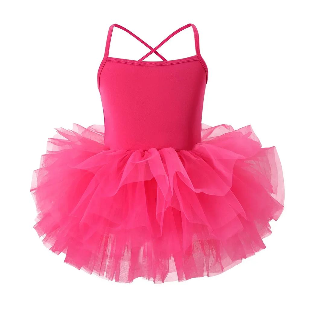 New Girl Ballet TuTu Dress 1-8 Ys Fashion Professional Kids Dancing Party Dress Performance Costume Princess Wedding Dress