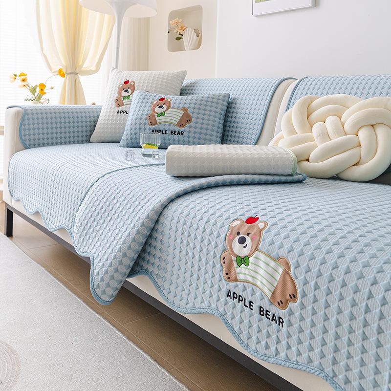 Special-Shaped Summer Cool Solid Color Sofa Cushion New Summer Mat Seat Cushion Irregular Piece Sofa Cover