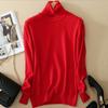 Women's Winter Slim Sweater Knit Turtleneck Soft Cashmere Wool Long Sleeve Pullover