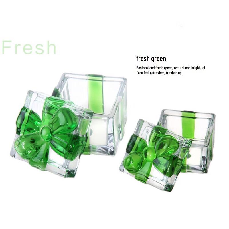 Fleventz Retro Crystal Glass Bow-Knot Candy Jar with Lid