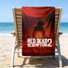 proof beach towel with a Red Dead Redemption1 pattern - soft,absorbent,quick-drying,machine washable - perfect for swimming,camping,bathing
